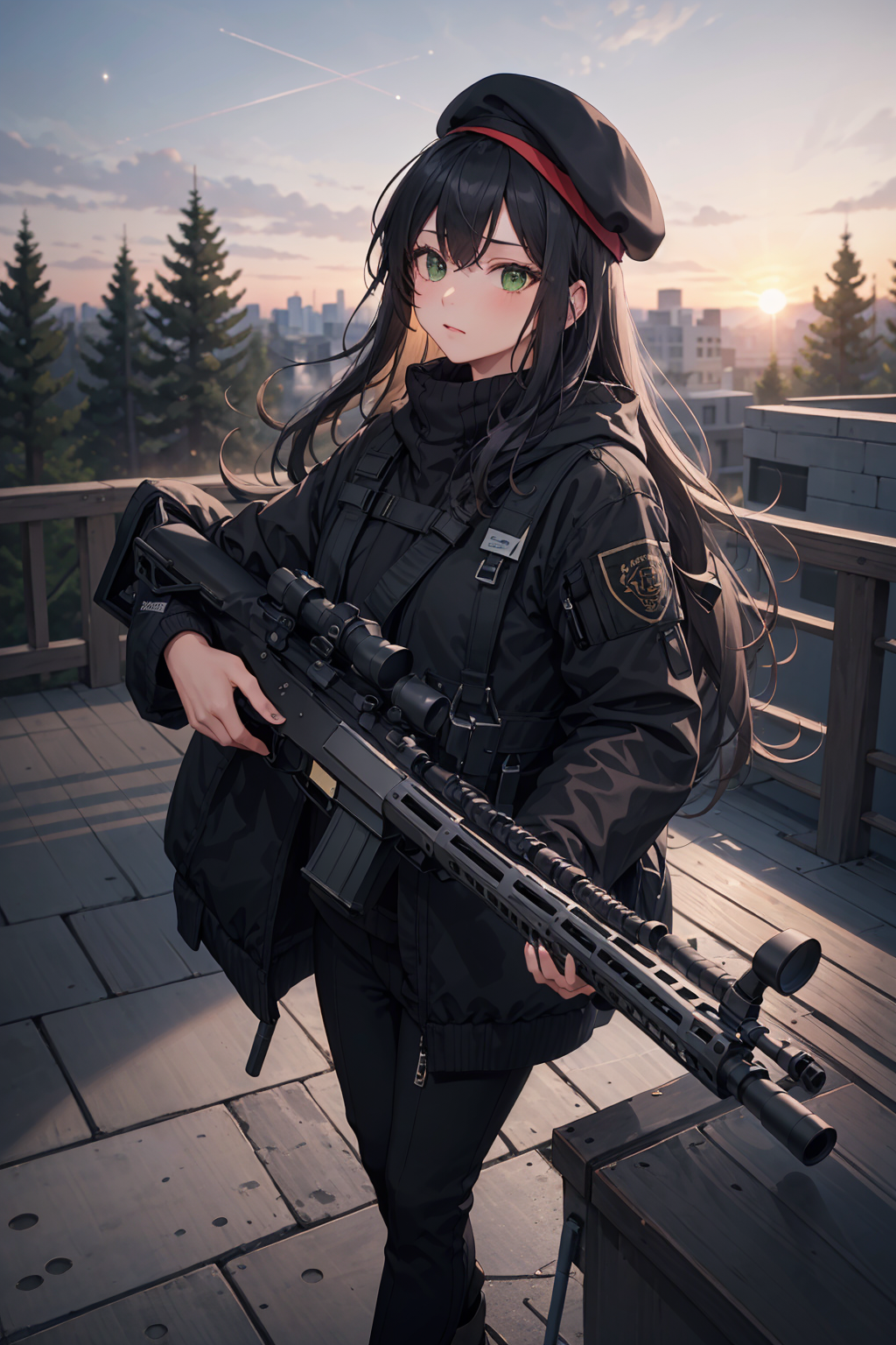 05046-2052906808-(masterpiece, best quality_1.4), ultra-detailed, fashion, 1girl,long wavy hair, white layered hair,green eyes, cascading  on the.png